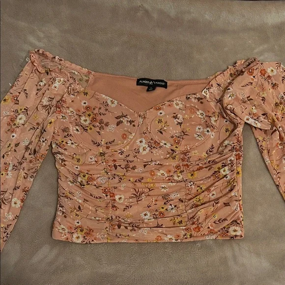 Almost Famous Floral Blouse -Pink and colorful flowers - Picture 1 of 4